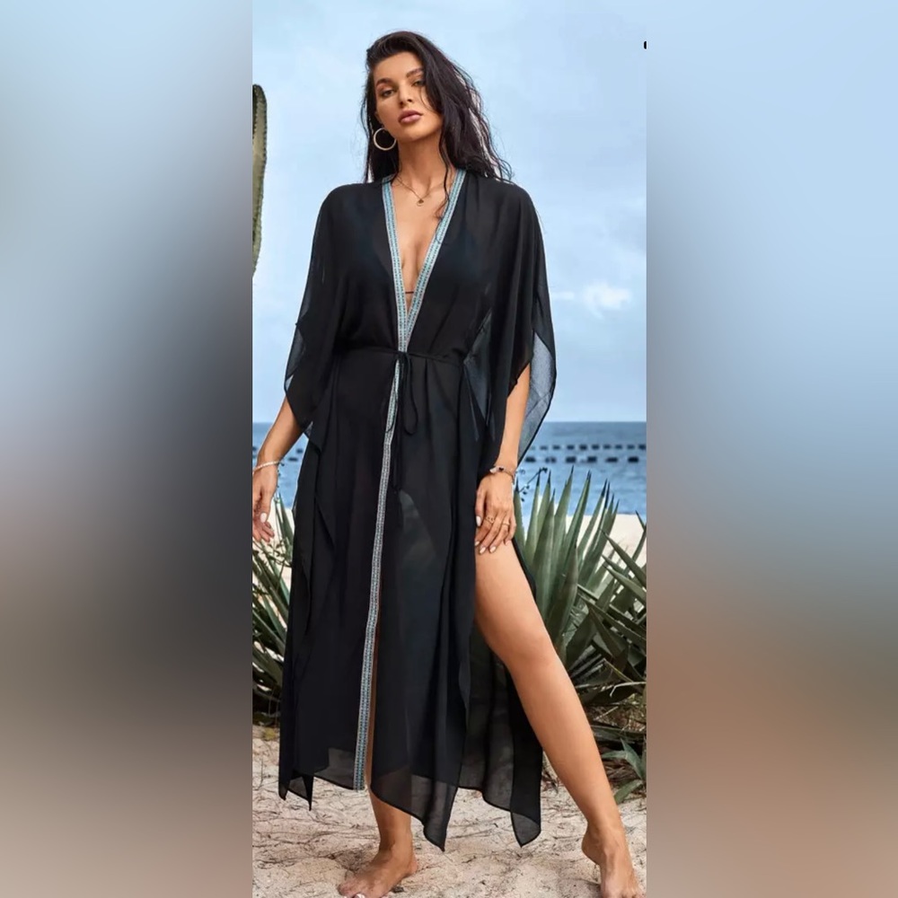 CUPSHE Carmel Open Front Bathing Suit Coverup